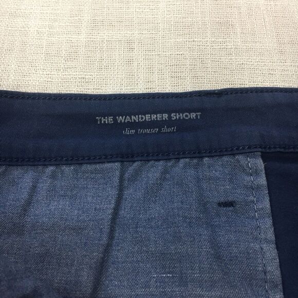 AG Adriano Goldschmied | The Wanderer Shorts| Men 38| Blue Slim Chino Stretch - Picture 3 of 12